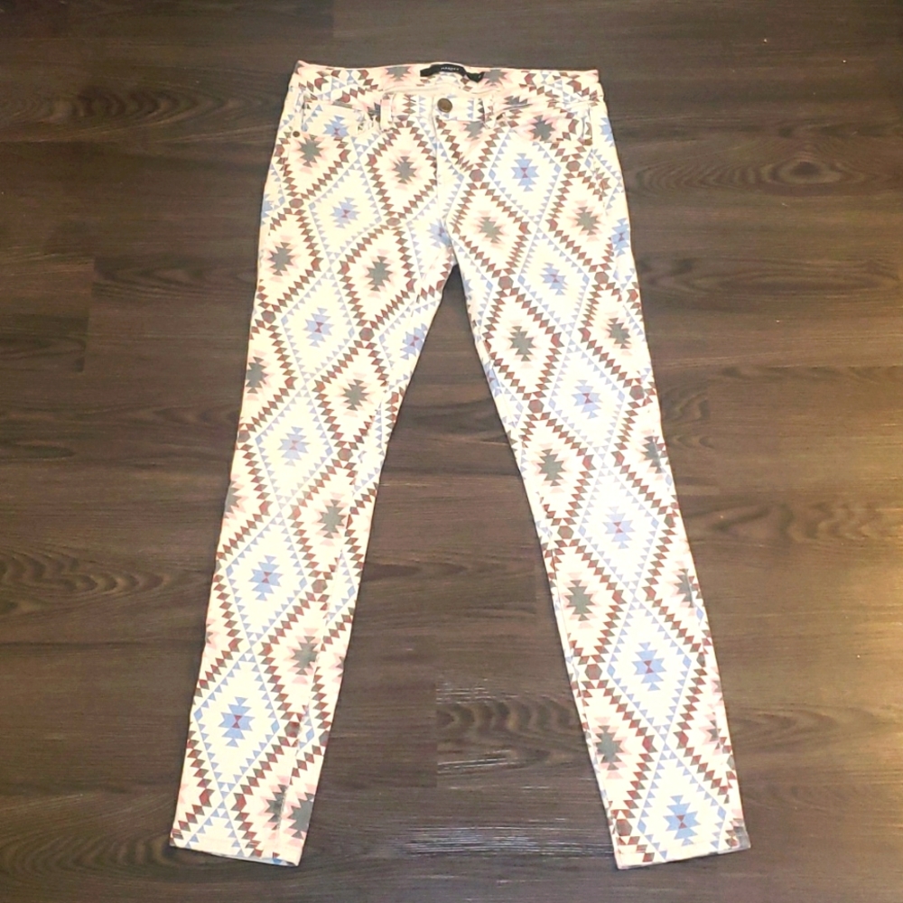 Boho Aztec printed Skinny jeans